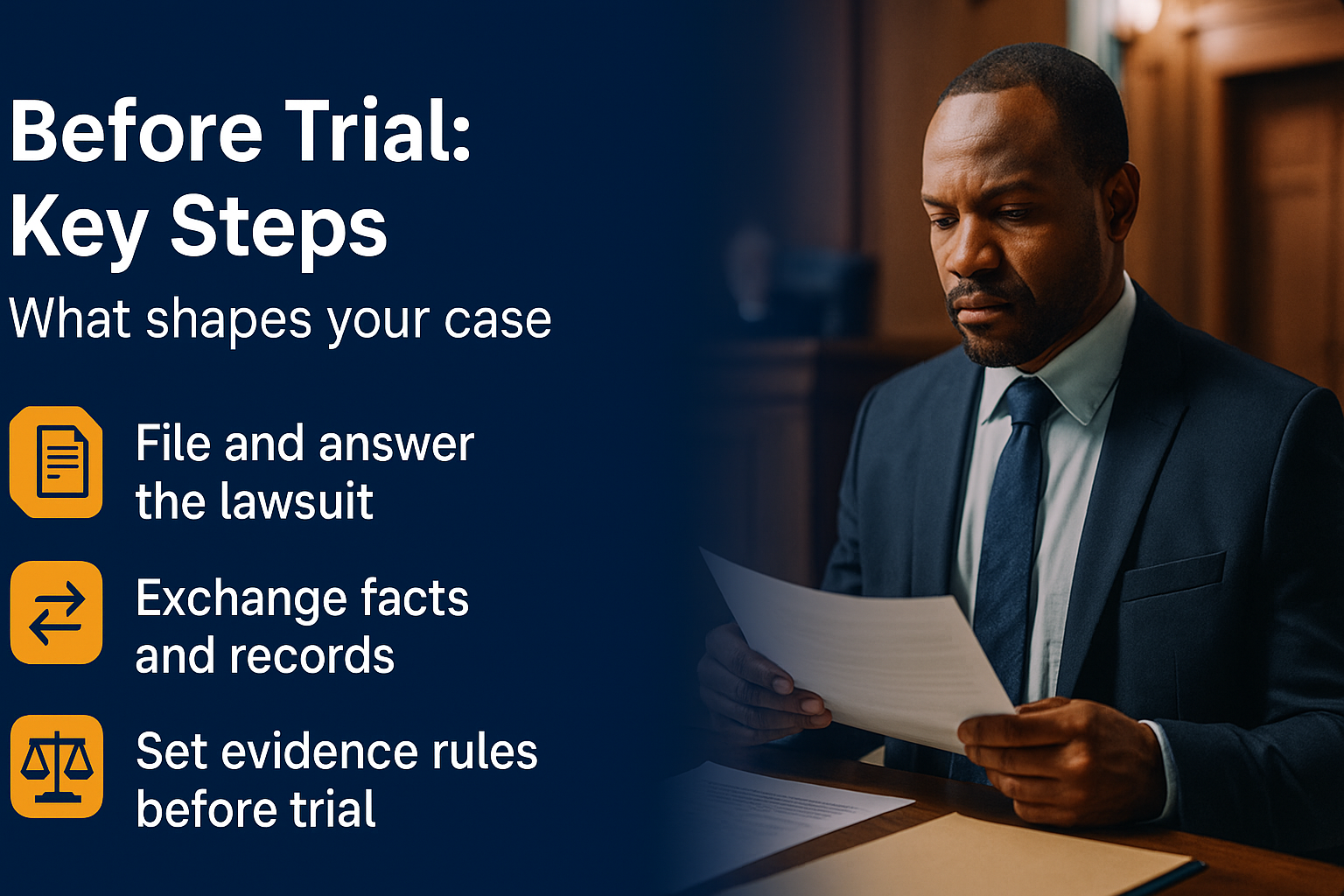 Before Trial: Key Steps