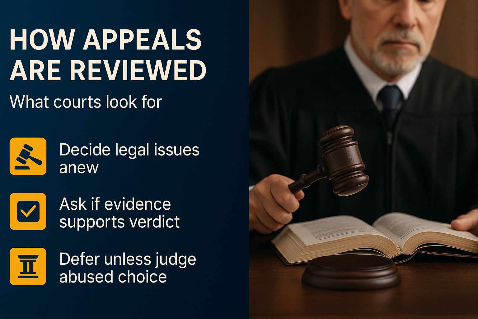 Infographic: How Appeals Are Reviewed - What courts look for